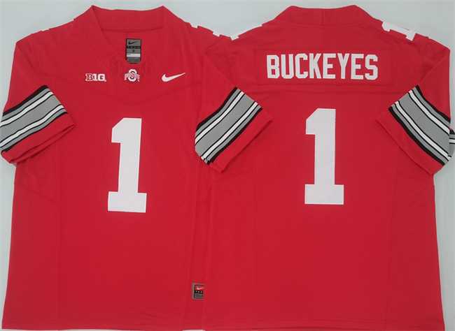 Men's Ohio State Buckeyes #1 Buckeyes Red 2025 F.U.S.E. Limited Stitched Jersey,We sell and wholesale Men's Ohio State Buckeyes #1 Buckeyes Red 2025 F.U.S.E. Limited Stitched Jersey on line form chian!